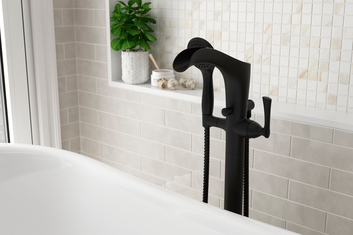 Pfister Rhen Free-Standing Tub Filler in Matte Black - view 7