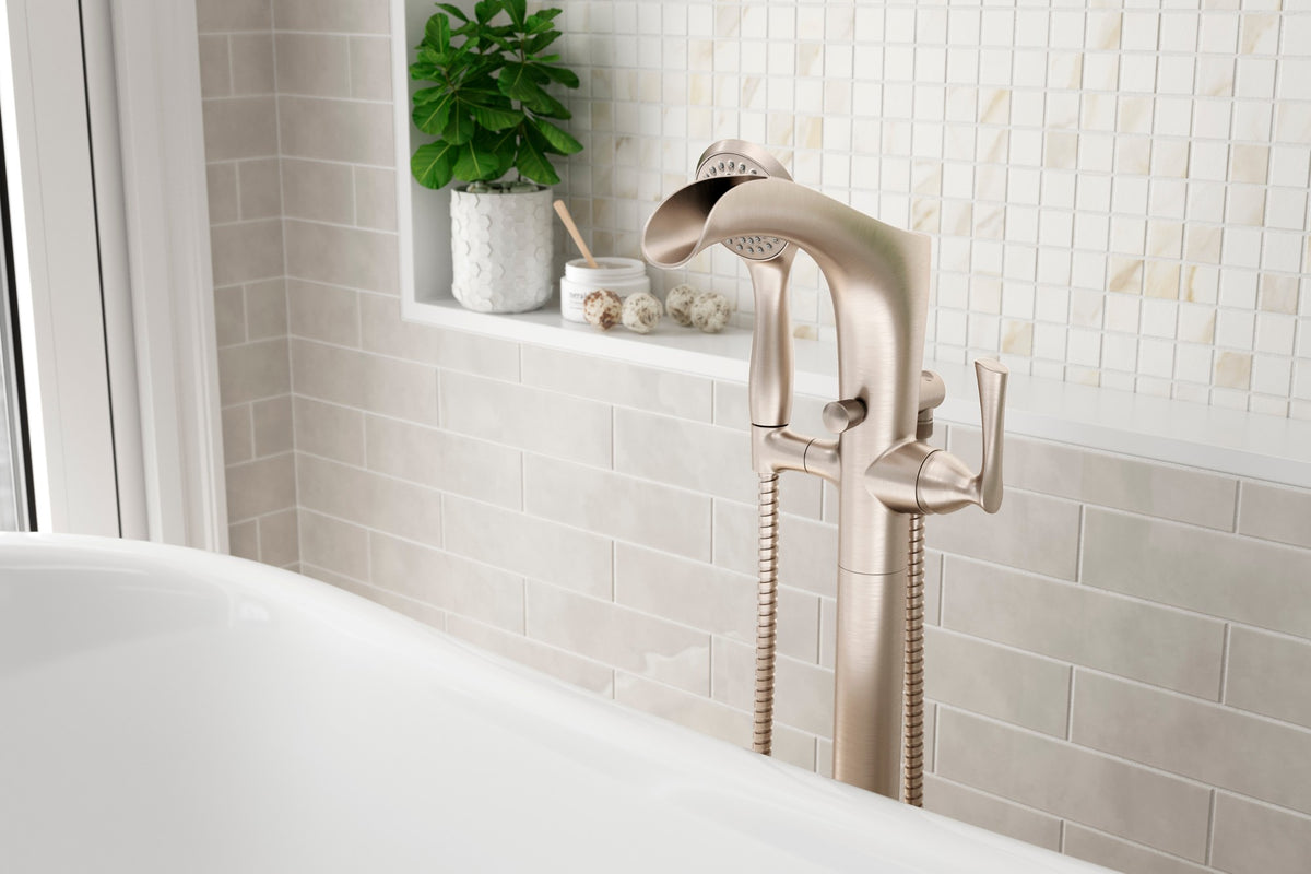 Pfister Rhen Free-Standing Tub Filler in Brushed Nickel - view 7