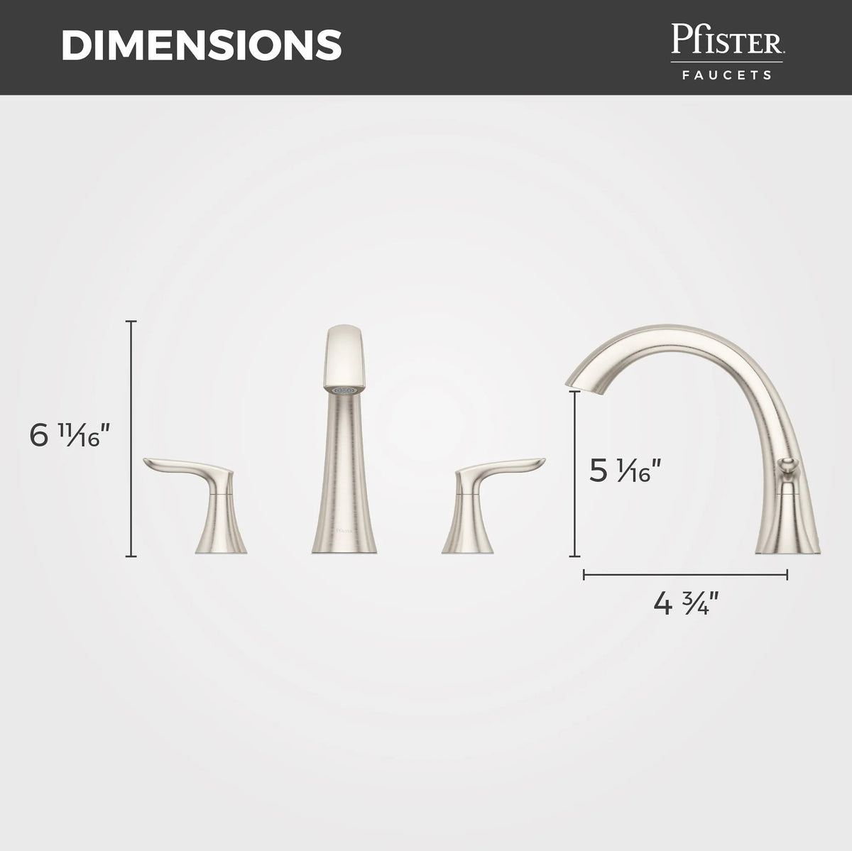 Pfister RT6-5WRK Brushed Nickel - detail 1