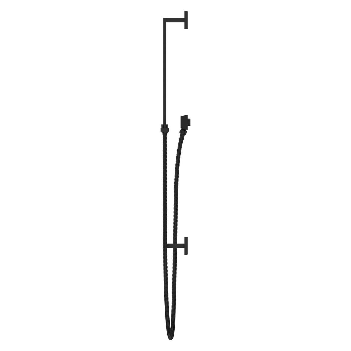 Pfister Modern Square Slide Bar in Matte Black - view 2
