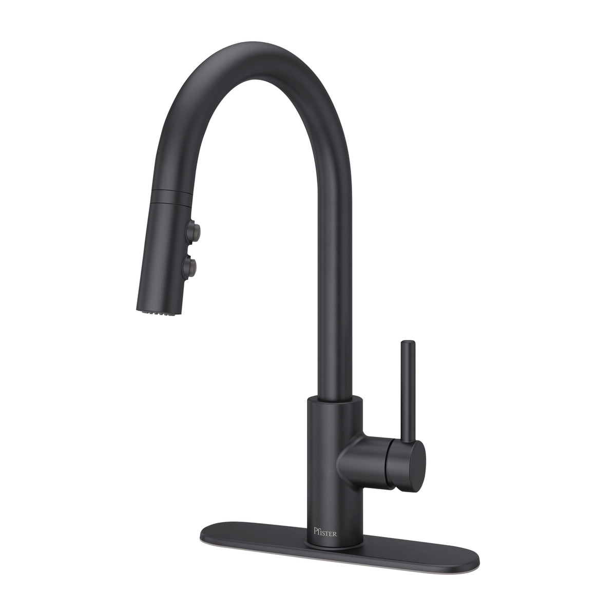 Pfister Stellen 1-Handle Pull-Down Kitchen Faucet in Matte Black - view 7