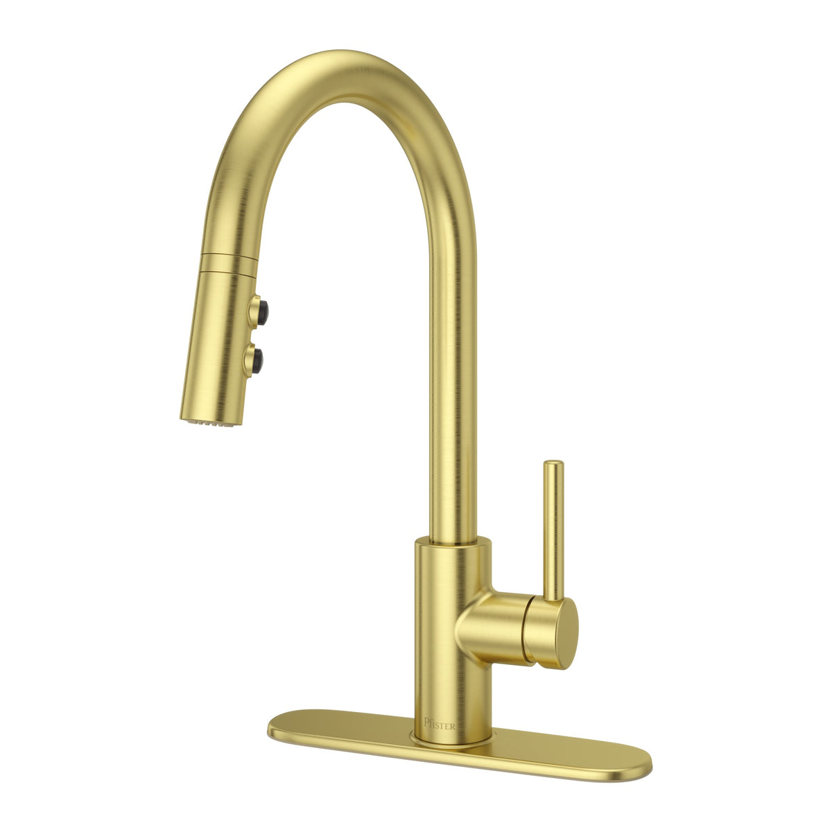 Pfister Stellen 1-Handle Pull-Down Kitchen Faucet in Brushed Gold - view 7