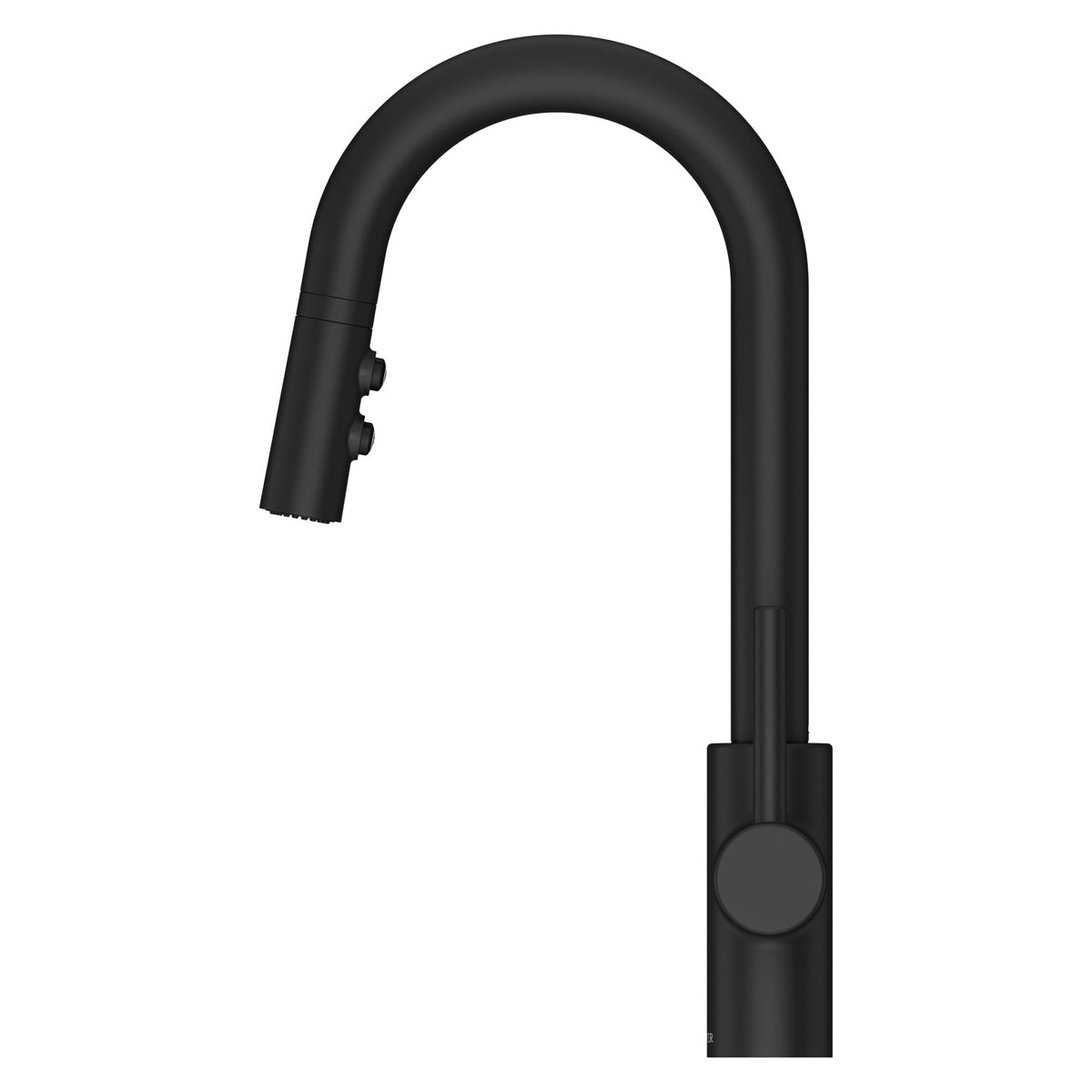 Pfister Stellen 1-Handle Pull-Down Bar & Prep Faucet in Matte Black - view 3