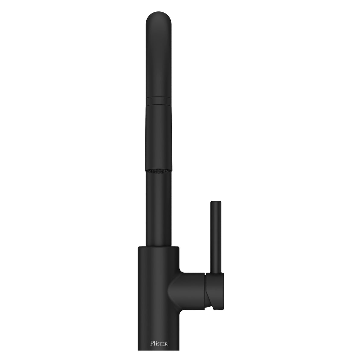 Pfister Stellen 1-Handle Pull-Down Bar & Prep Faucet in Matte Black - view 6