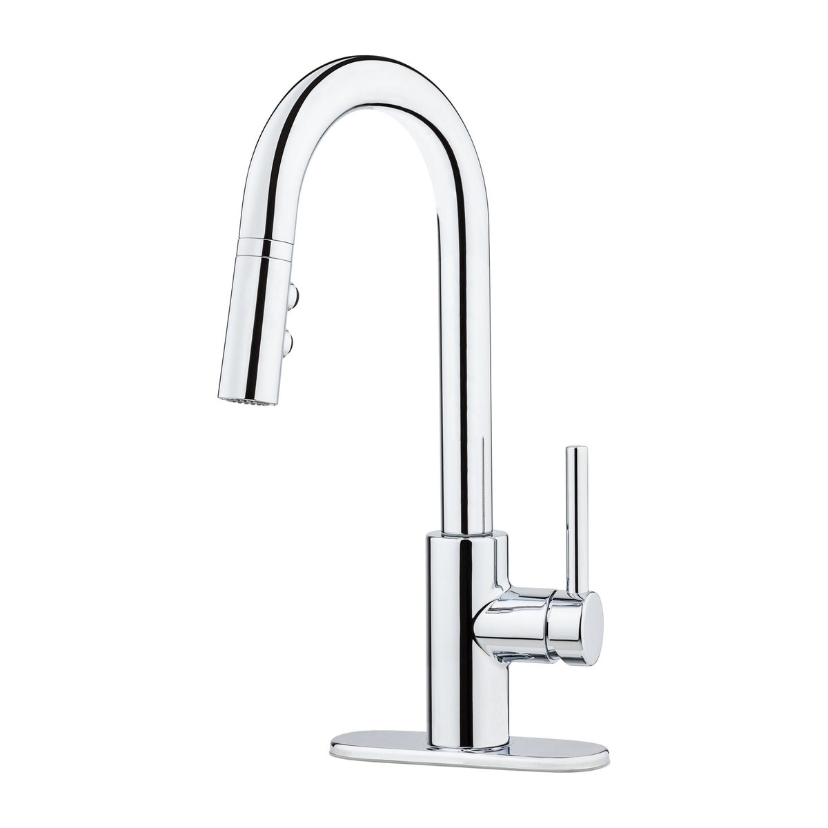 Pfister Stellen 1-Handle Pull-Down Bar & Prep Faucet in Polished Chrome - view 2