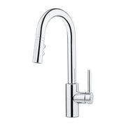 Pfister Stellen 1-Handle Pull-Down Bar & Prep Faucet in Polished Chrome