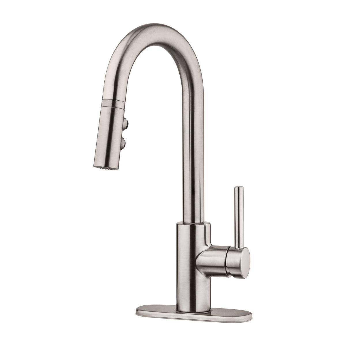 Pfister Stellen 1-Handle Pull-Down Bar & Prep Faucet in Stainless Steel - view 2