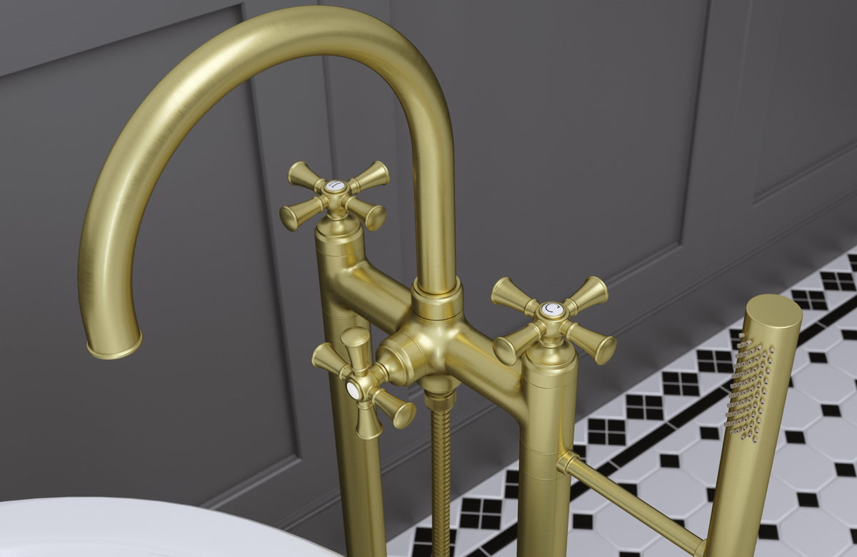 Pfister LG6-1TBBG Brushed Gold - room scene 2