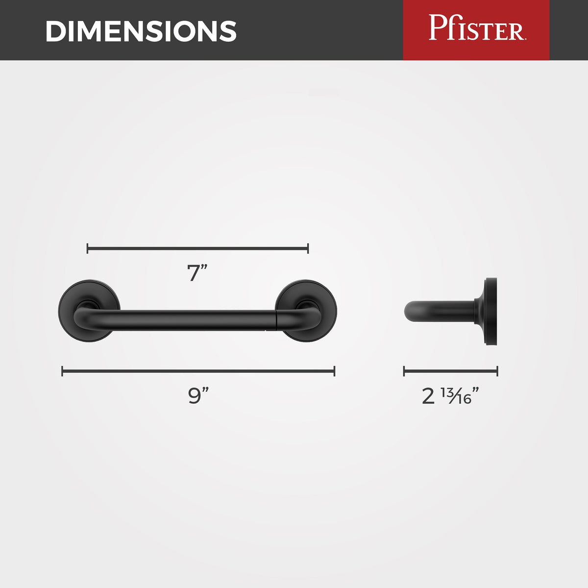 Pfister BPH-TNTB Matte Black - detail 1