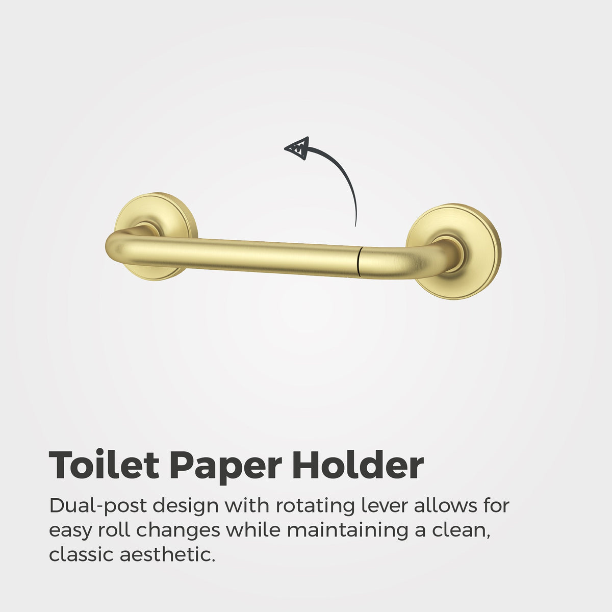 Pfister Tenet Toilet Paper Holder in Brushed Gold - view 5