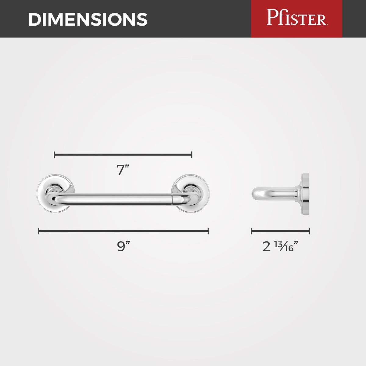 Pfister BPH-TNTC Polished Chrome - detail 1
