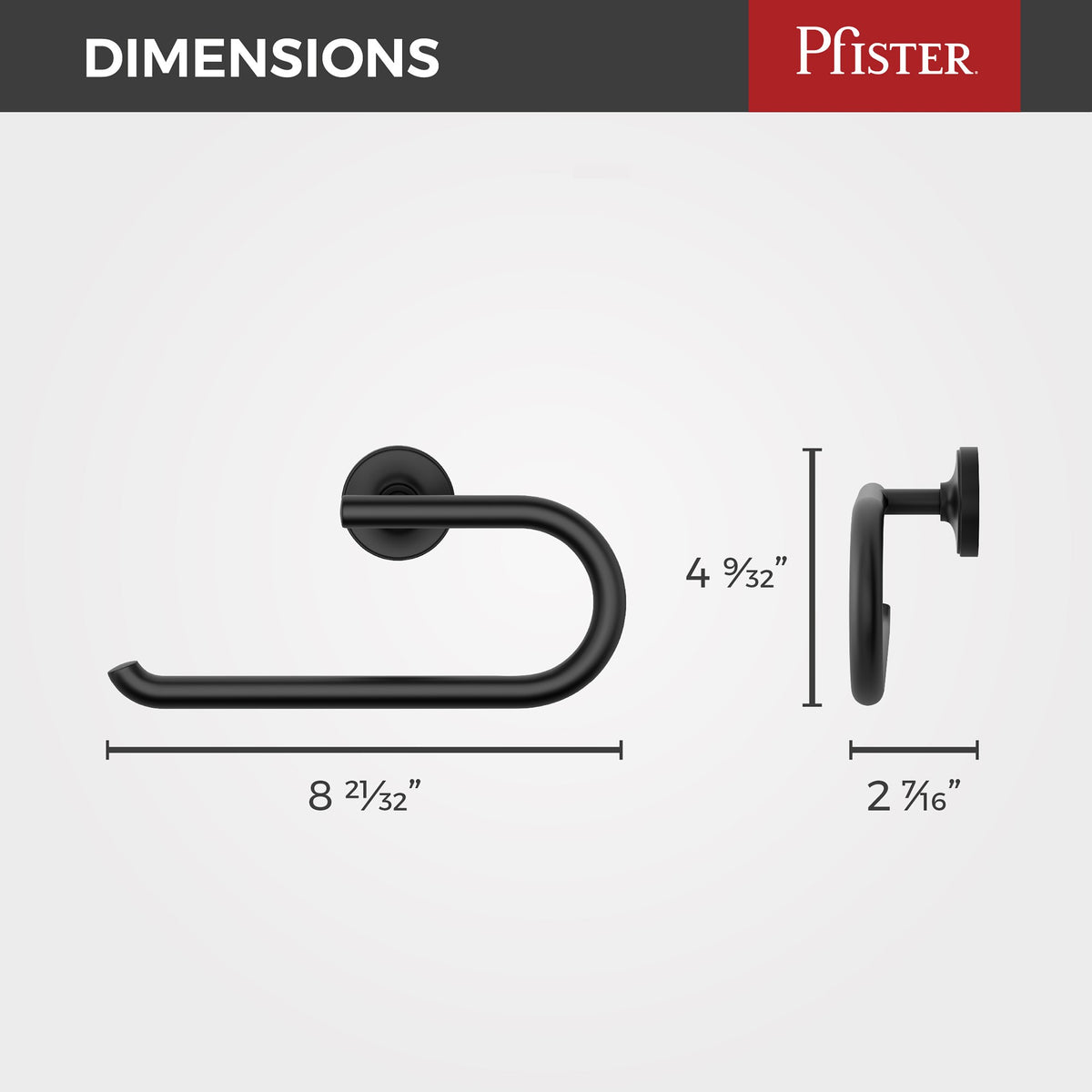 Pfister BRB-TNTB Matte Black - detail 1