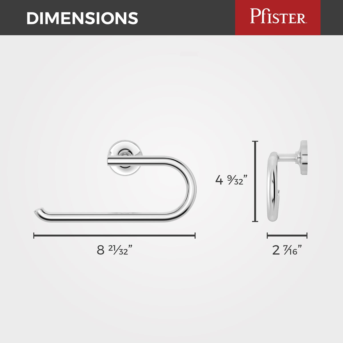 Pfister BRB-TNTC Polished Chrome - detail 1