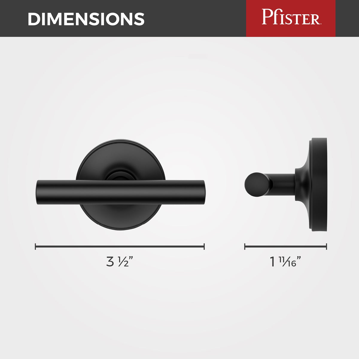 Pfister BRH-TNTB Matte Black - detail 1