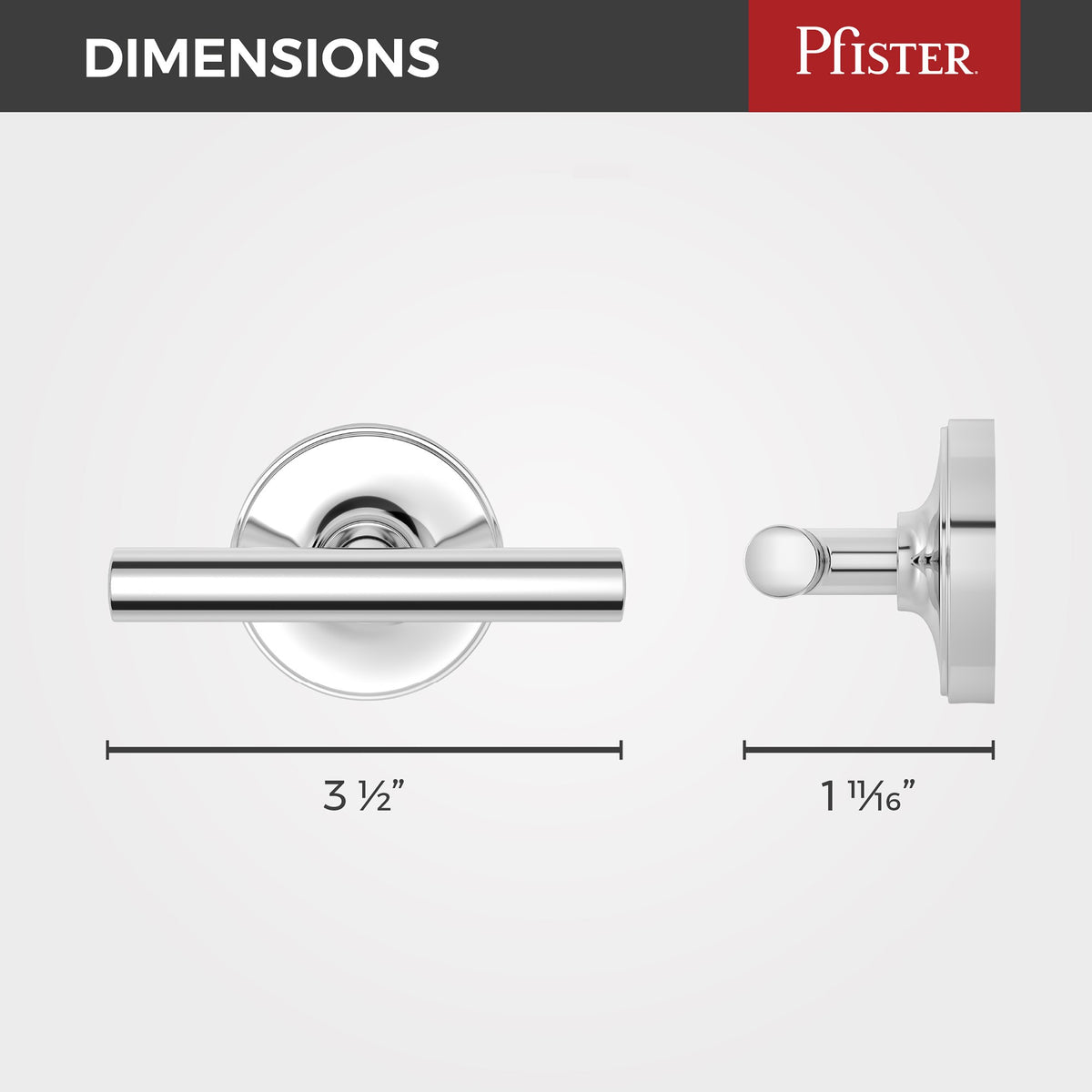 Pfister BRH-TNTC Polished Chrome - detail 1