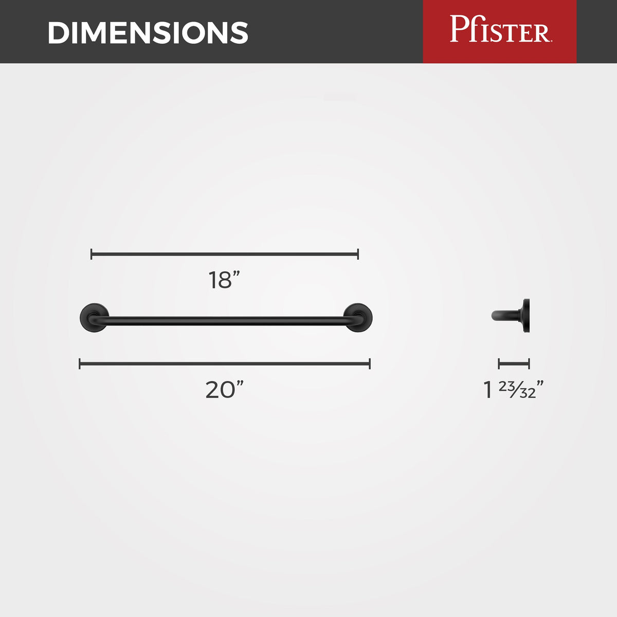 Pfister BTB-1TNTB Matte Black - detail 1