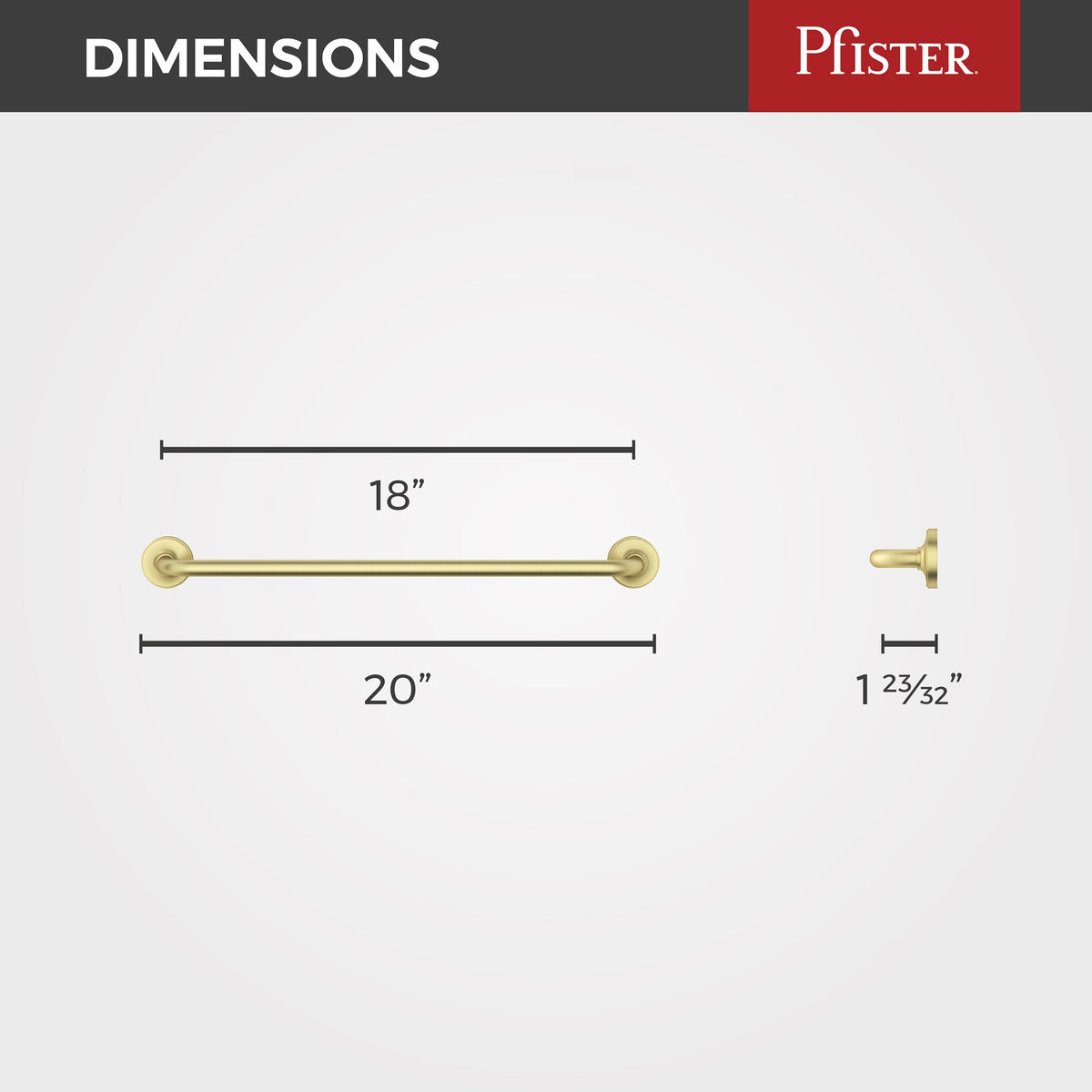 Pfister BTB-1TNTBG Brushed Gold - detail 1
