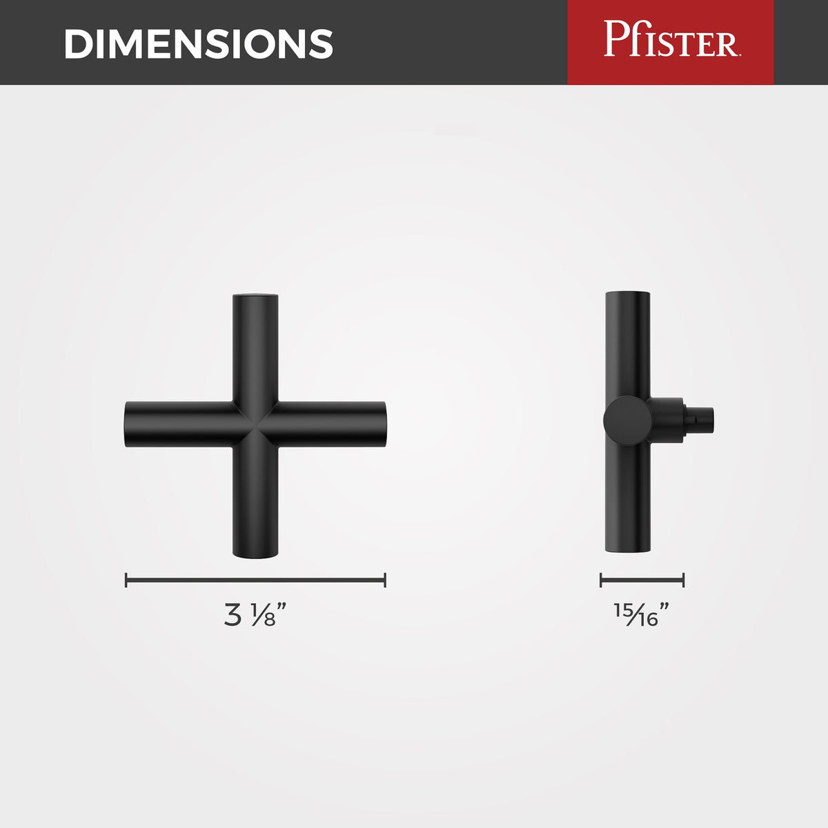 Pfister HHL-G16TNTB Matte Black - detail 1