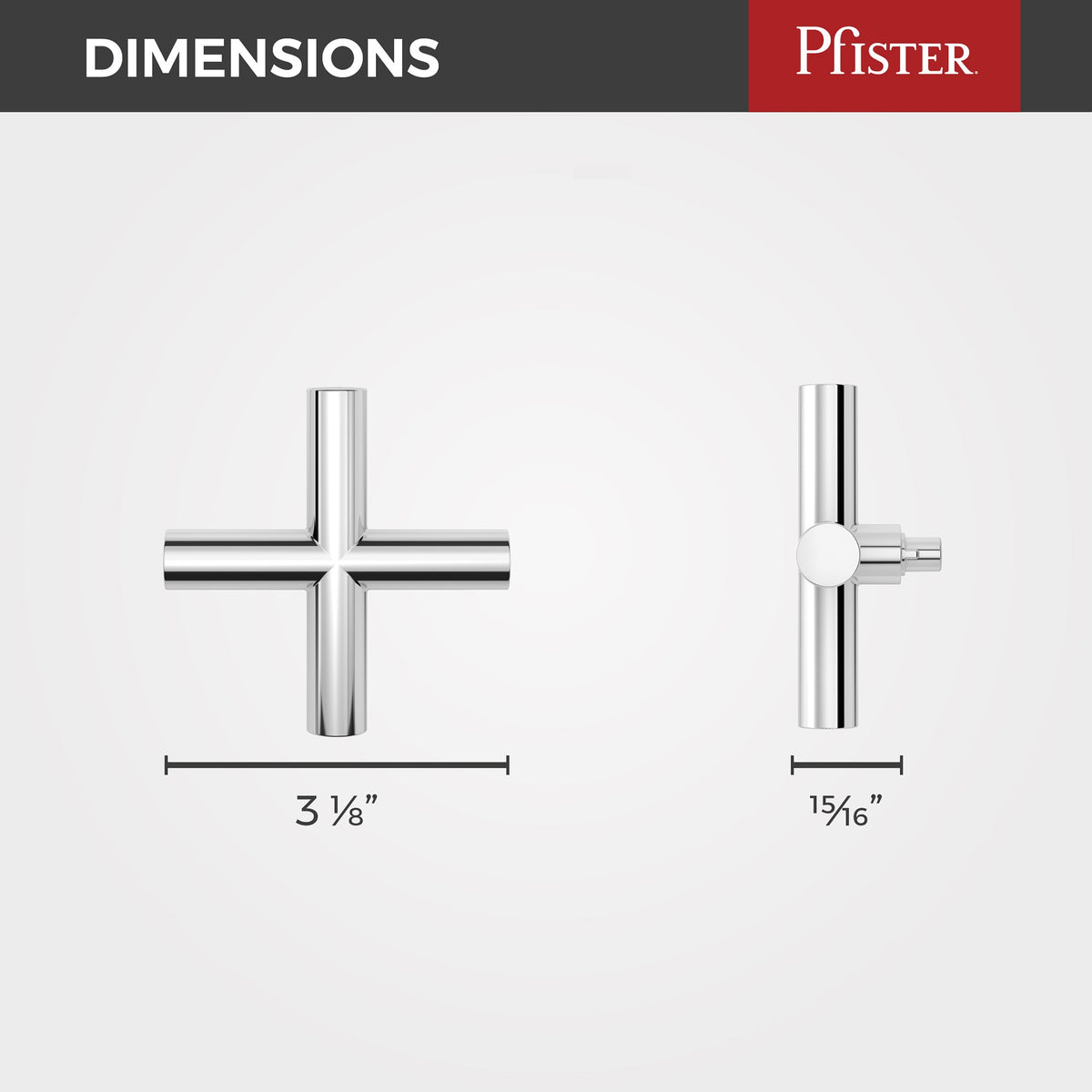 Pfister HHL-G16TNTC Polished Chrome - detail 1
