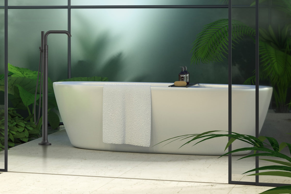 Pfister Tenet Free-Standing Tub Filler in Matte Black - view 5
