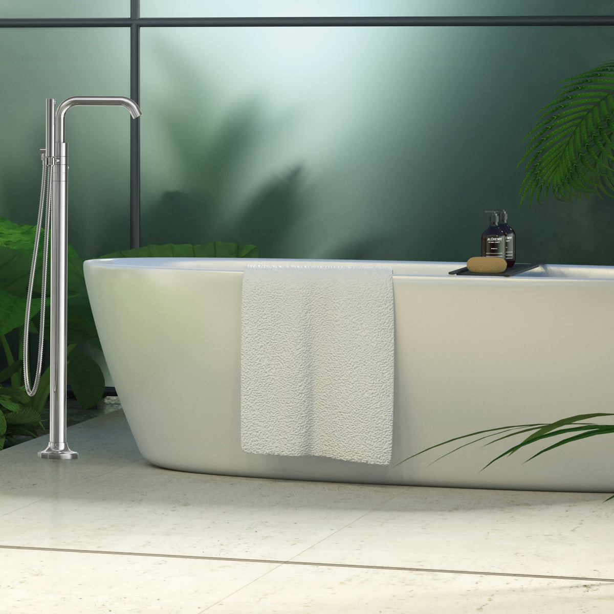 Pfister Tenet Free-Standing Tub Filler in Polished Chrome - view 5