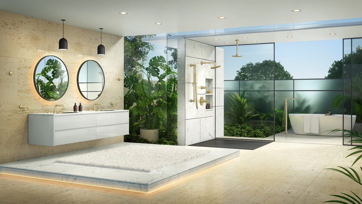 Pfister BRH-TNTBG Brushed Gold - room scene 1