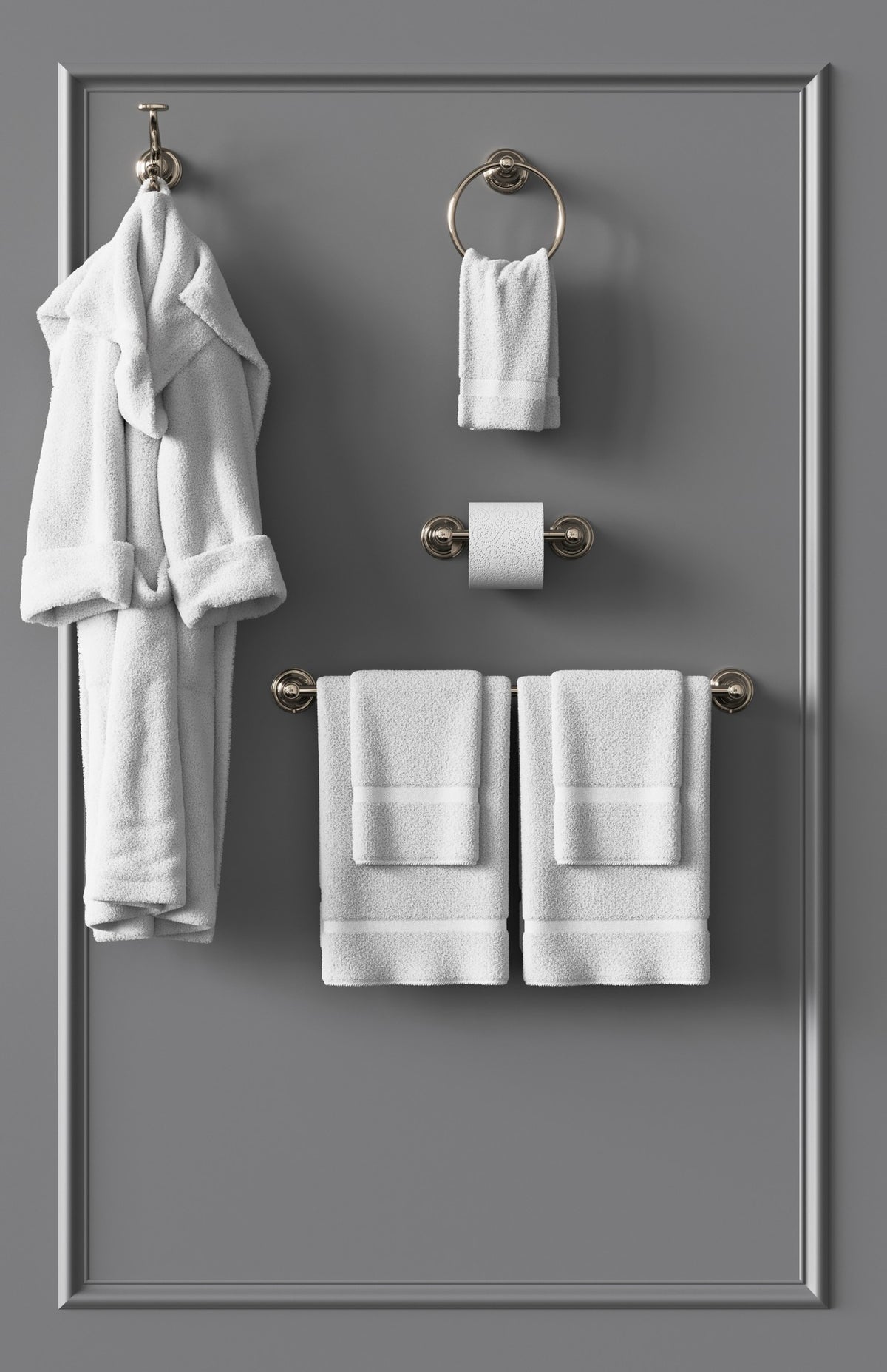 Pfister Tisbury 24" Towel Bar in Polished Nickel - view 2