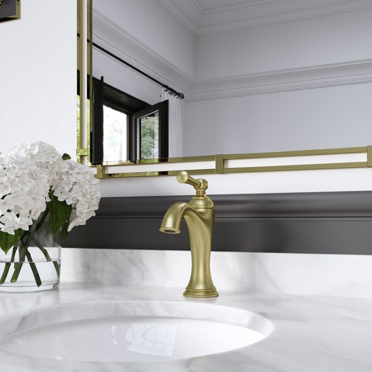 Pfister Tisbury Single Control Bathroom Faucet in Brushed Gold - view 3