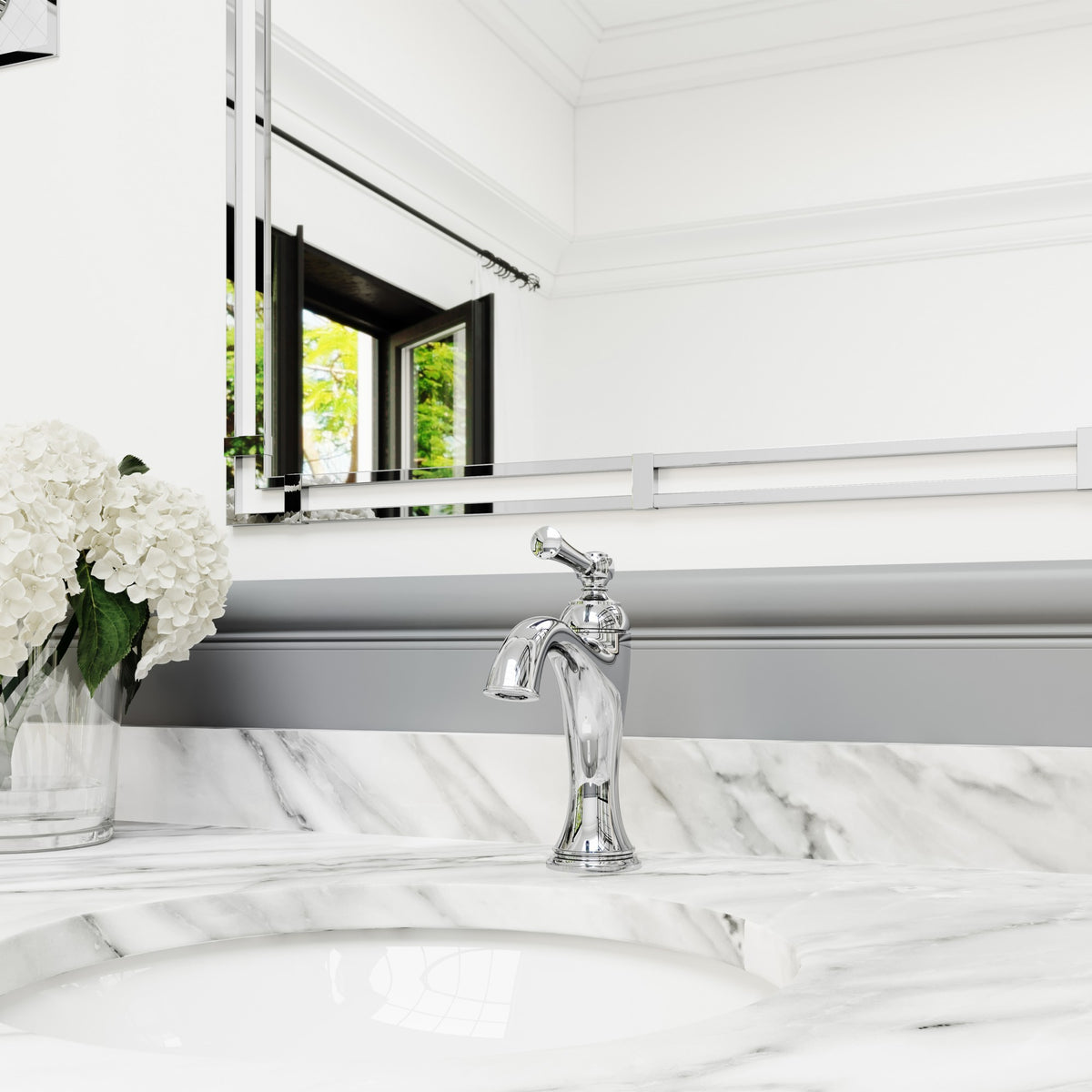 Pfister Tisbury Single Control Bathroom Faucet in Polished Chrome - view 3