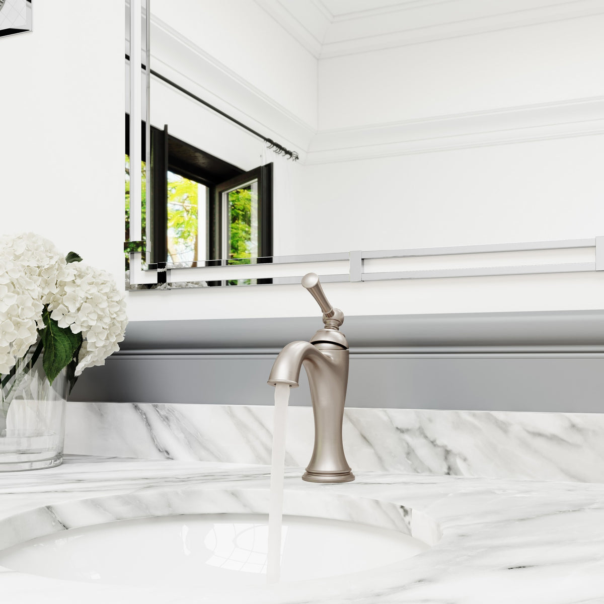 Pfister Tisbury Single Control Bathroom Faucet in Brushed Nickel - view 4