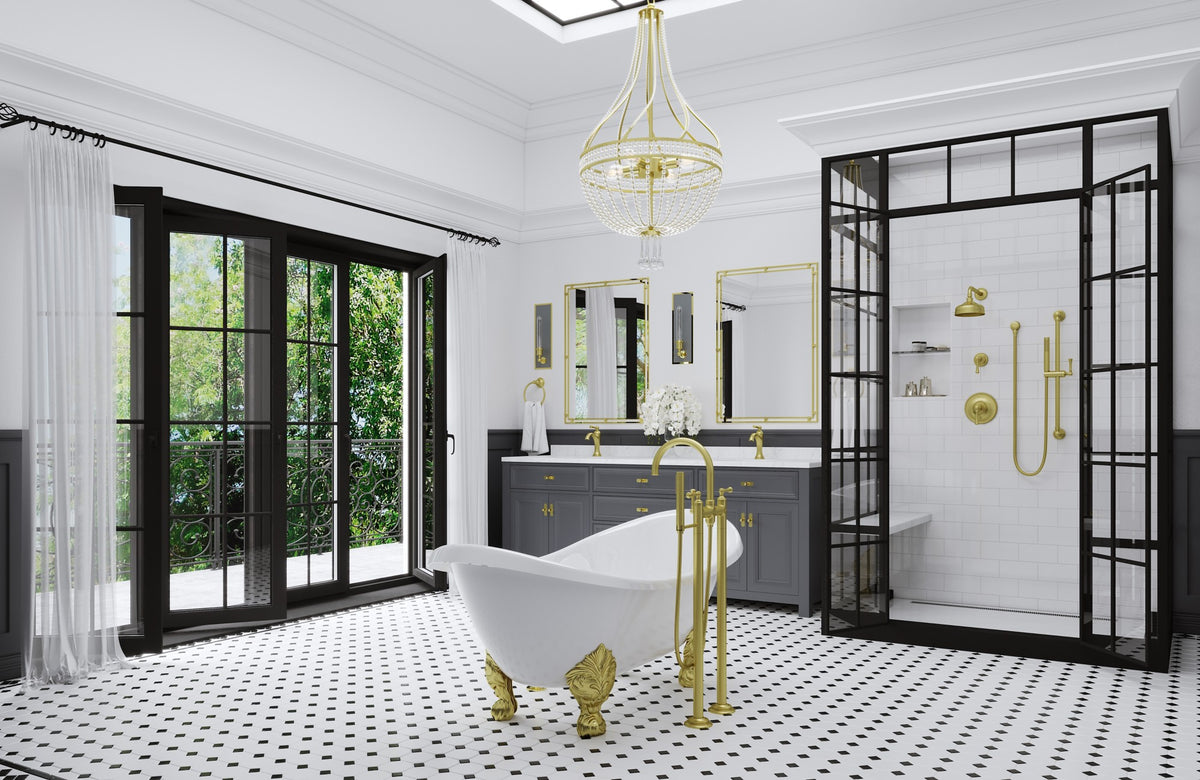Pfister LG42-TB0BG Brushed Gold - room scene 1