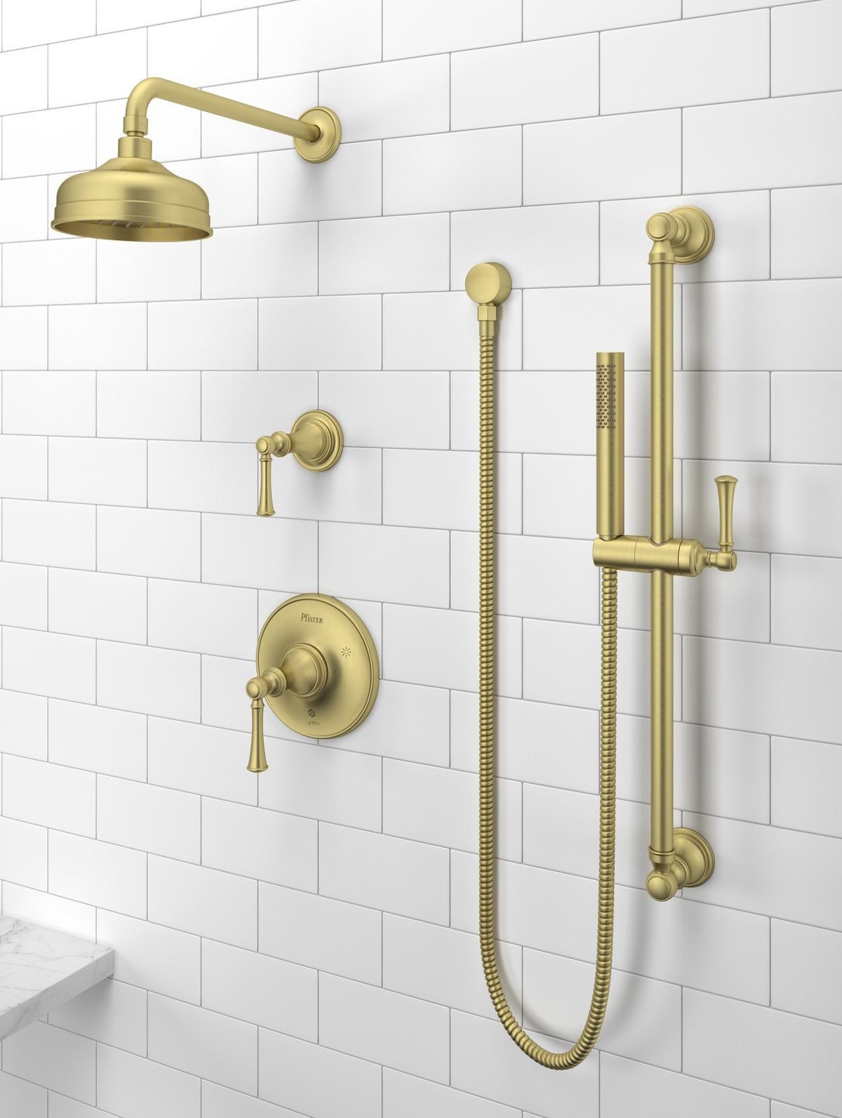 Pfister LG15-TB0BG Brushed Gold - room scene 1