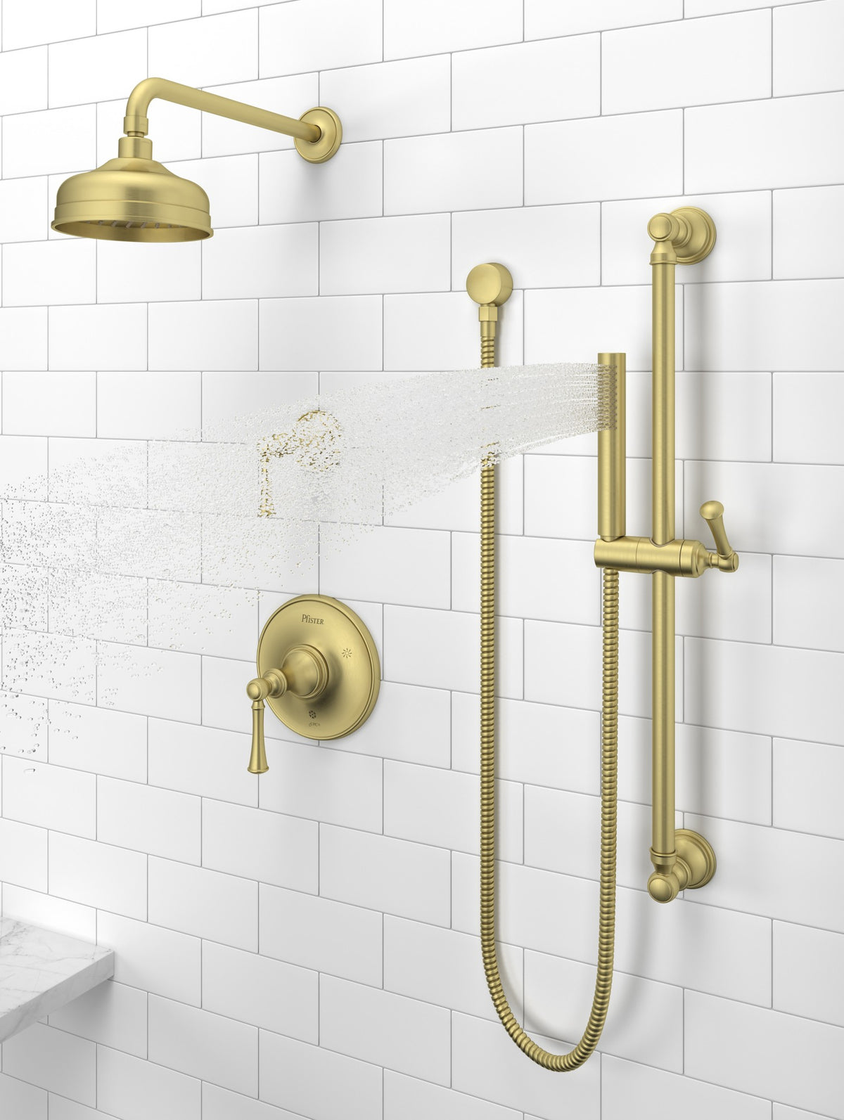 Pfister HHL-G16TBBG Brushed Gold - room scene 3