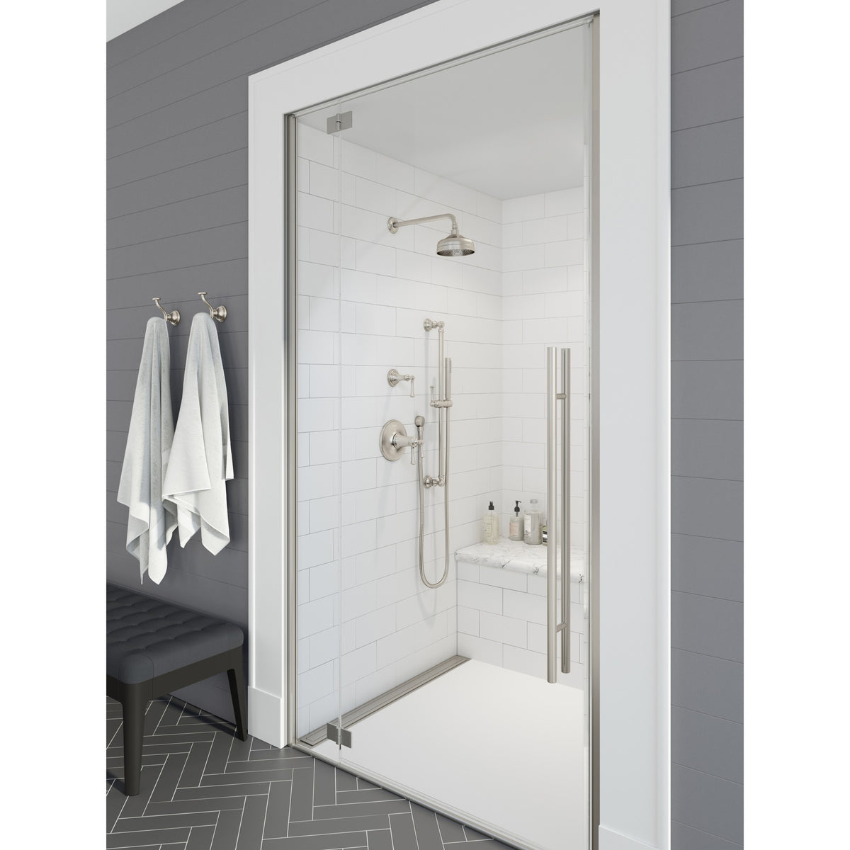 Pfister BRH-TB0K Brushed Nickel - room scene 1