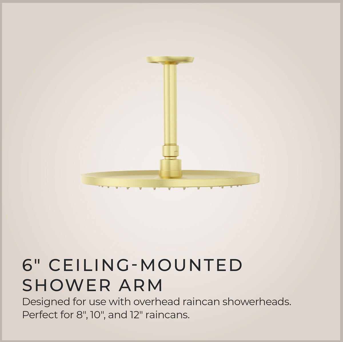 Pfister Universal 6" Ceiling Mount in Brushed Gold - view 4
