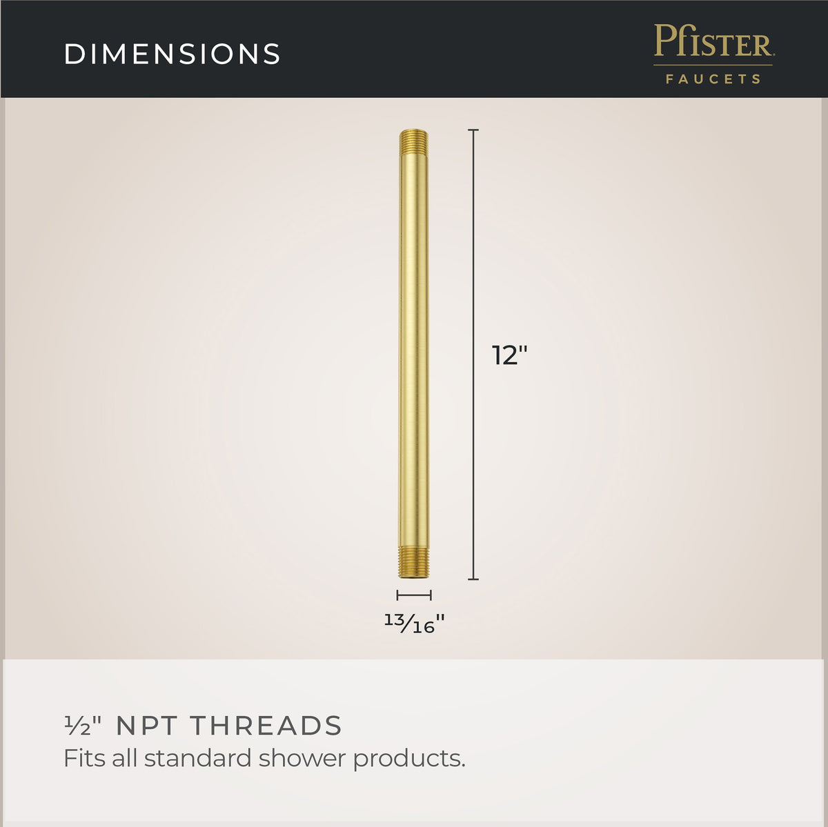 Pfister USC-06SHWBG Brushed Gold - detail 2