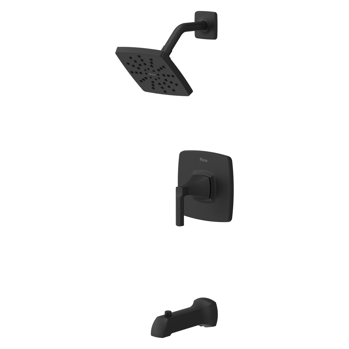 Pfister Vaneri 1-Handle Tub & Shower Trim in Matte Black