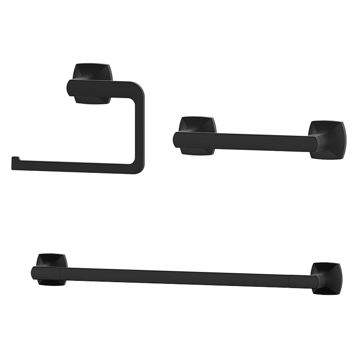 Pfister Vaneri 3-Piece Accessory Kit in Matte Black