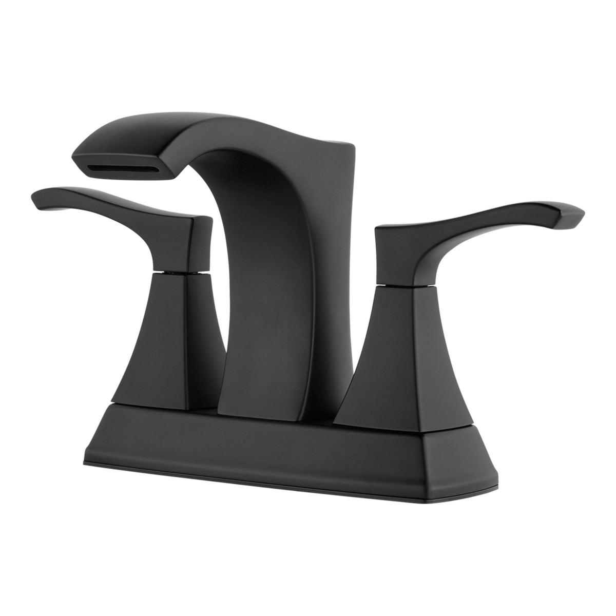 Pfister Venturi 2-Handle 4" Centerset Bathroom Faucet in Matte Black