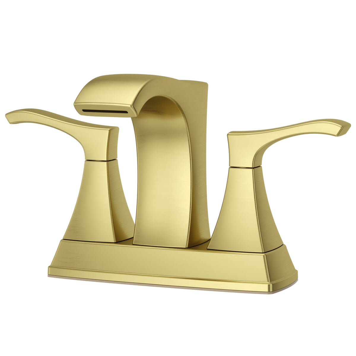 Pfister Venturi 2-Handle 4" Centerset Bathroom Faucet in Brushed Gold