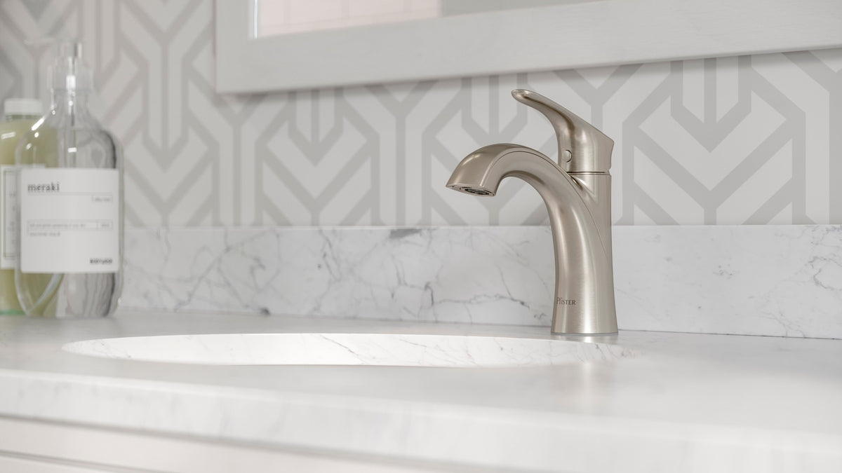 Pfister Weller Single Control Bathroom Faucet in Brushed Nickel - view 8