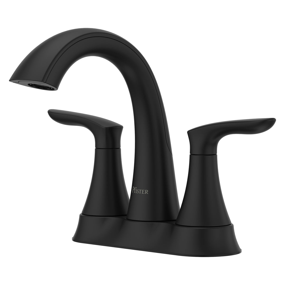 Pfister Weller 2-Handle 4" Centerset Bathroom Faucet in Matte Black
