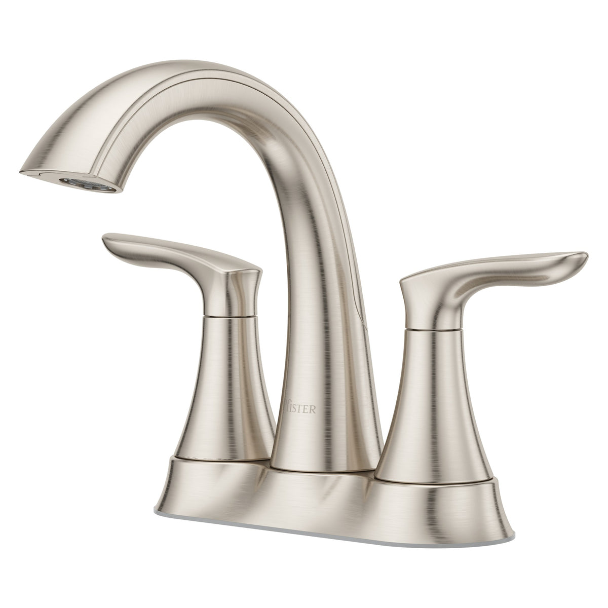Pfister Weller 2-Handle 4" Centerset Bathroom Faucet in Brushed Nickel
