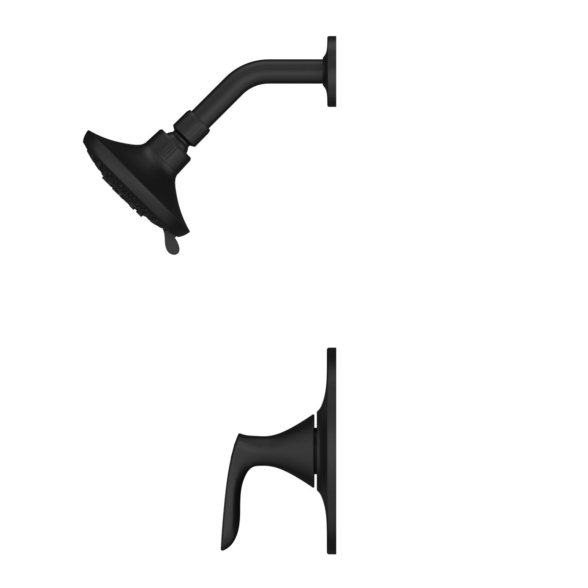 Pfister Weller 1-Handle Shower Only Trim Kit in Matte Black - view 3