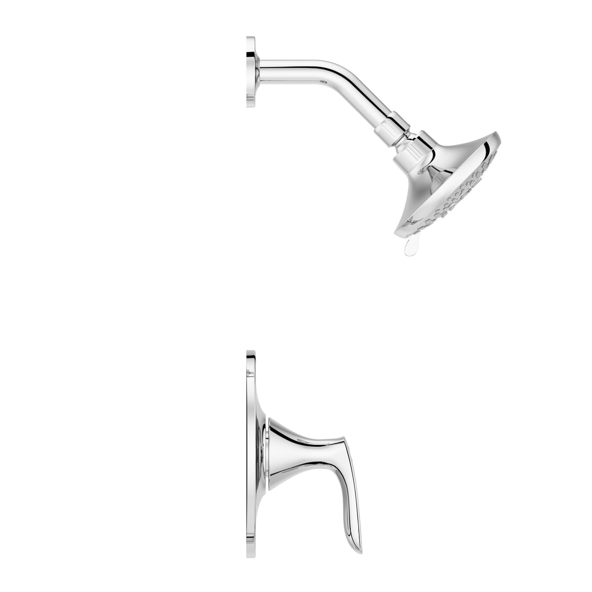 Pfister Weller 1-Handle Shower Only Trim Kit in Polished Chrome - view 2
