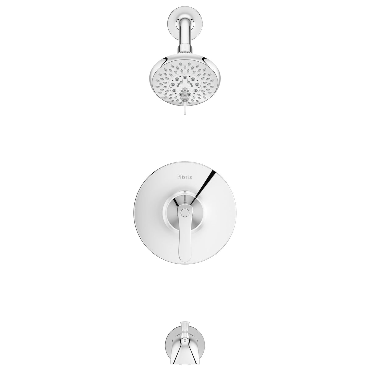 Pfister Weller 1-Handle Tub & Shower Trim Kit in Polished Chrome - view 5