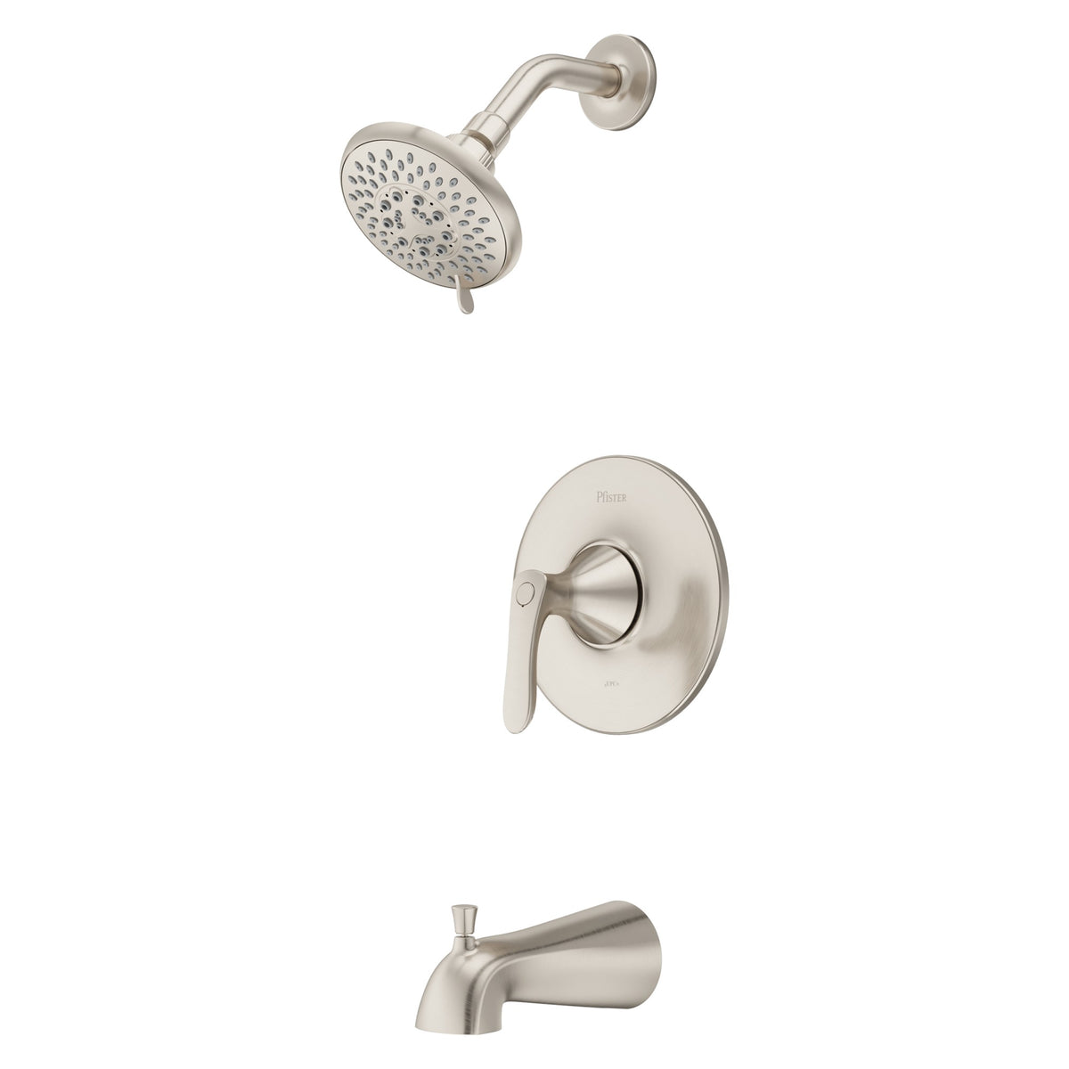 Pfister Weller 1-Handle Tub & Shower Trim Kit in Brushed Nickel