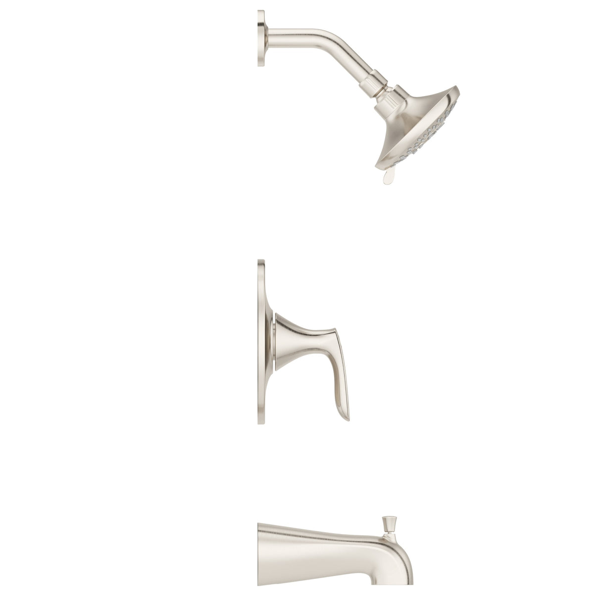 Pfister Weller 1-Handle Tub & Shower Trim Kit in Brushed Nickel - view 2