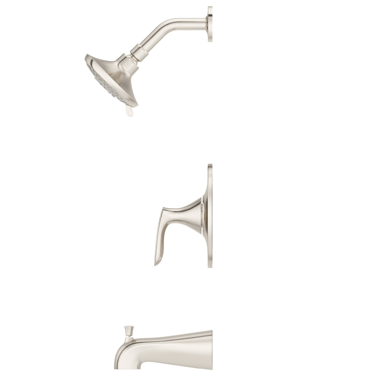 Pfister Weller 1-Handle Tub & Shower Trim Kit in Brushed Nickel - view 3