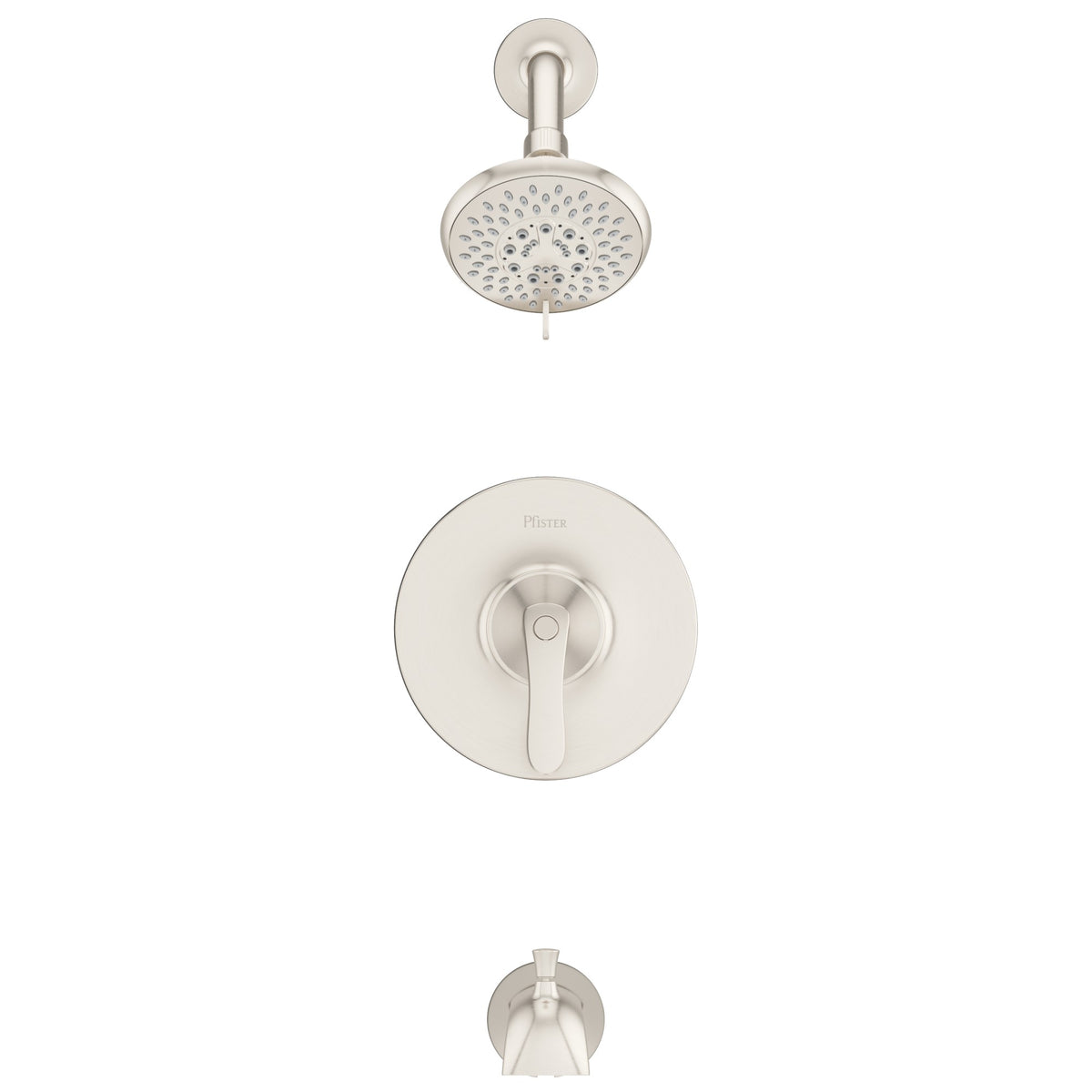 Pfister Weller 1-Handle Tub & Shower Trim Kit in Brushed Nickel - view 5